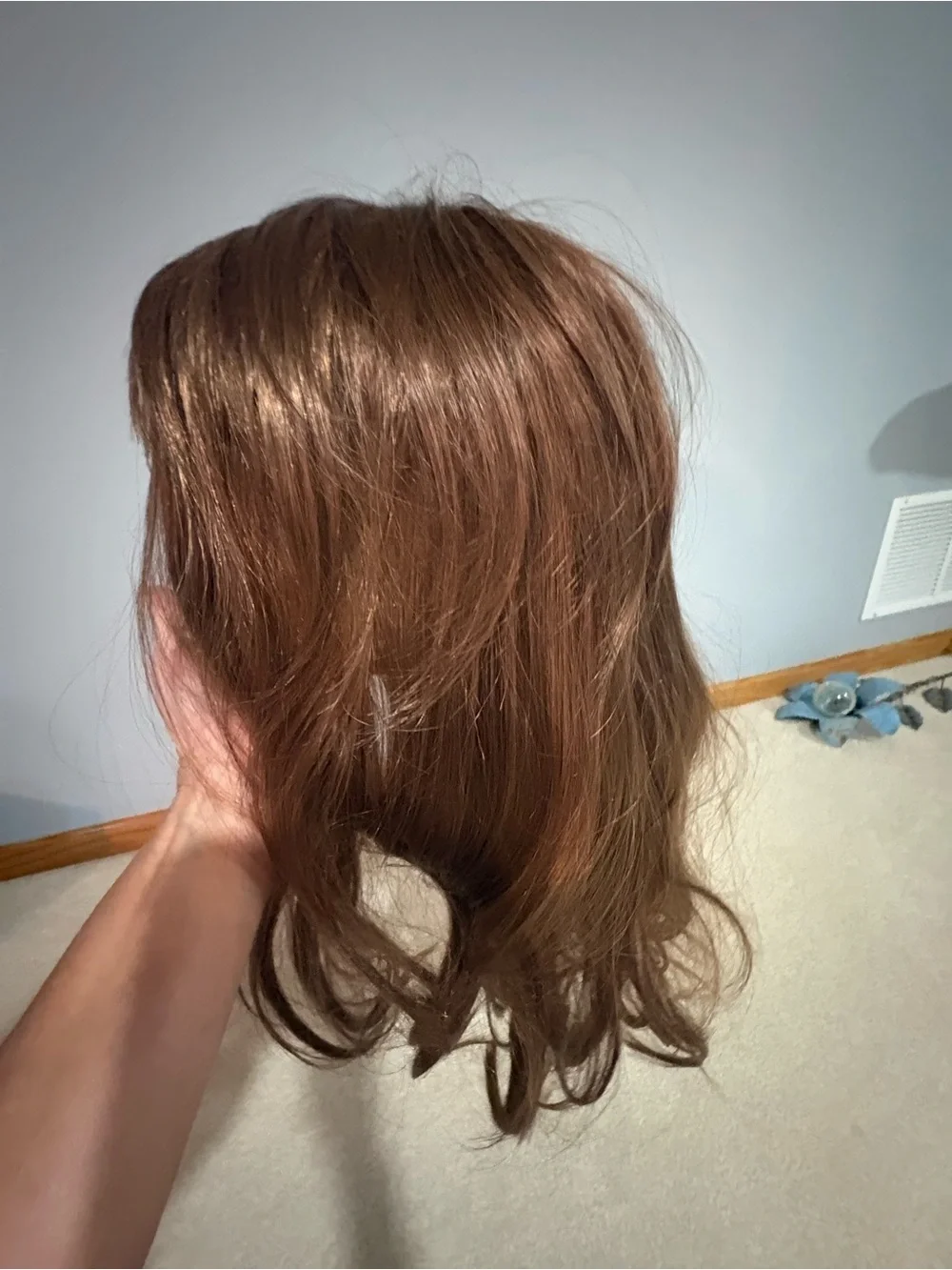 Chestnut Brown Clip-In Fringe Hairpiece for Women - Unbranded
